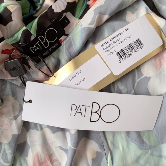 PATBO Floral Hi-Low Wrap Blouse - Picture 6 of 8